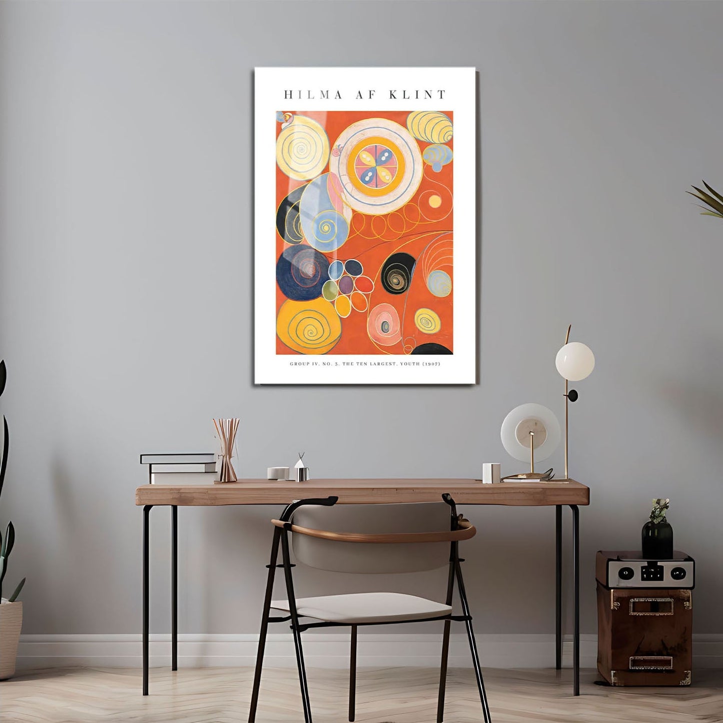 Wes Co Gallery Metal Poster The Ten Largest No. 3 Youth by Hilma af Klint 24" x 36" Home Goods - Artist Edge to edge Metal Art Print