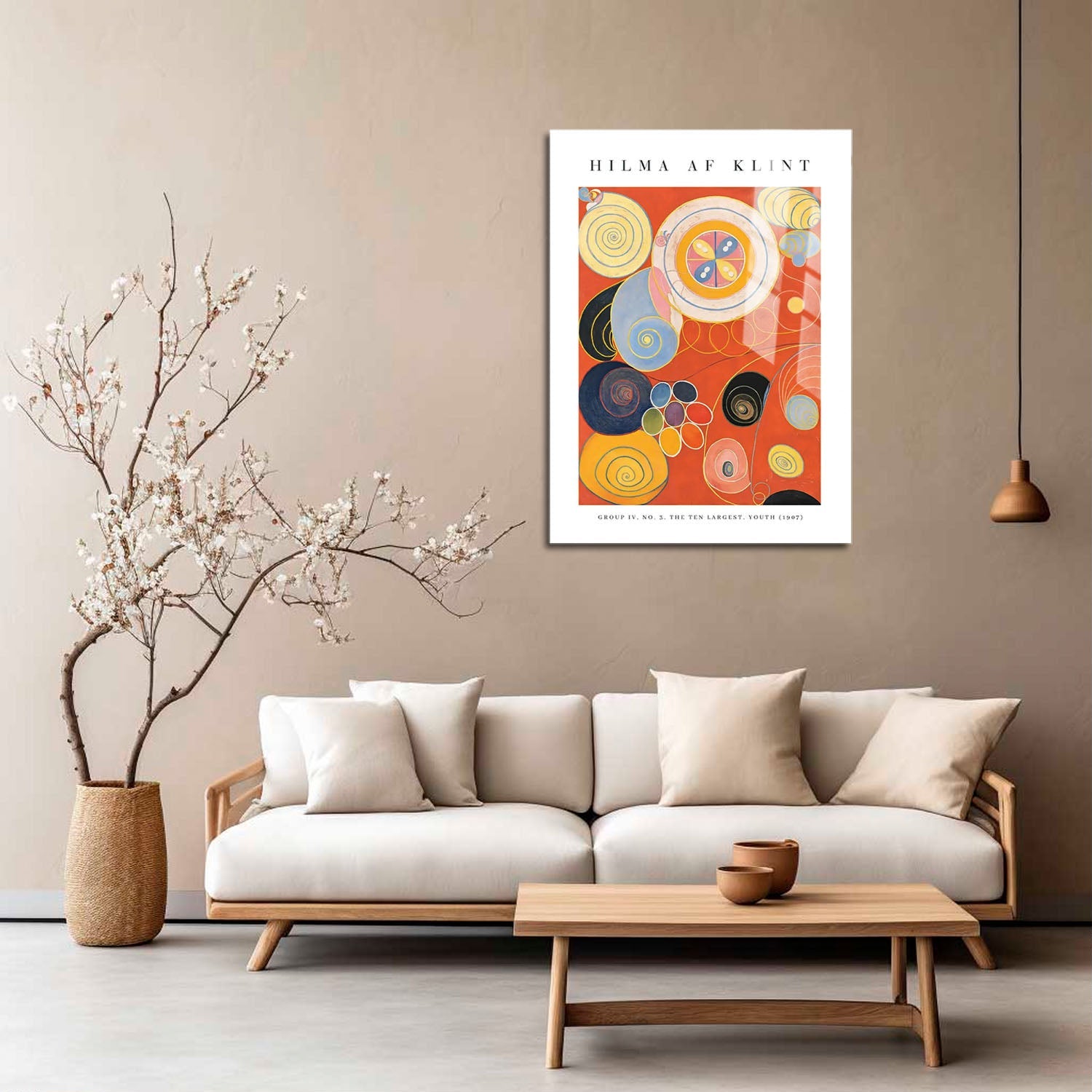 Wes Co Gallery Metal Poster The Ten Largest No. 3 Youth by Hilma af Klint 5" x 7" Home Goods - Artist Edge to edge Metal Art Print