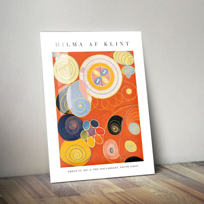 Wes Co Gallery Metal Poster The Ten Largest No. 3 Youth by Hilma af Klint 11" x 14" Home Goods - Artist Edge to edge Metal Art Print