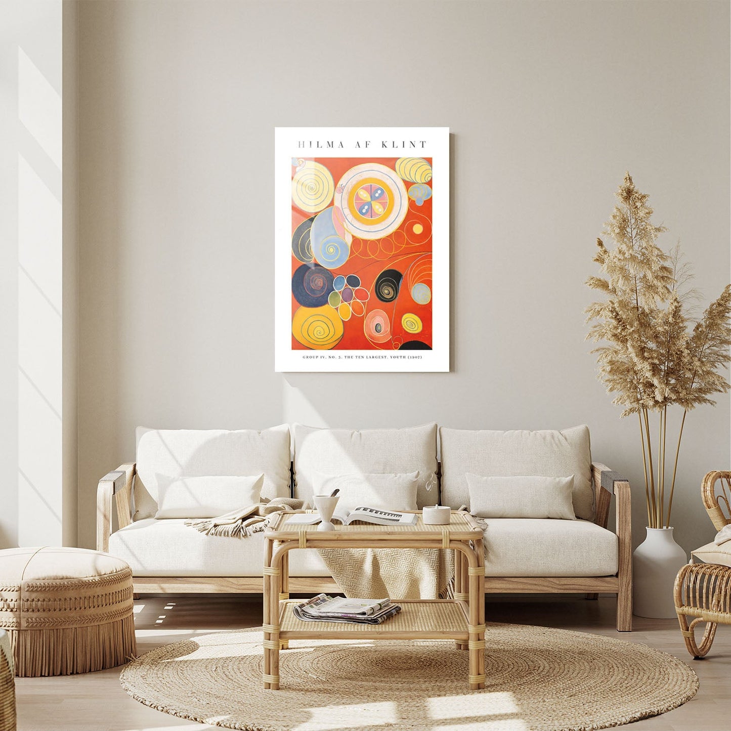 Wes Co Gallery Metal Poster The Ten Largest No. 3 Youth by Hilma af Klint 11" x 14" Home Goods - Artist Edge to edge Metal Art Print