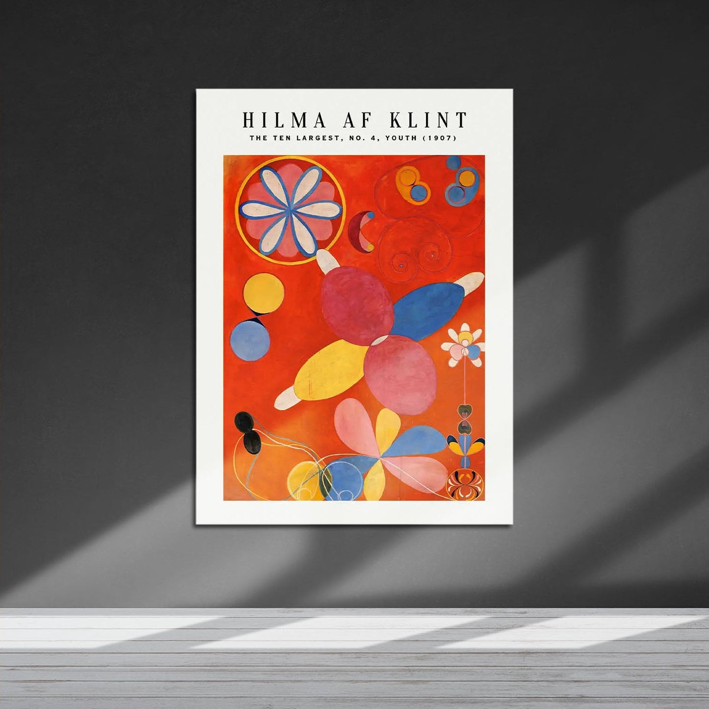 Wes Co Gallery Metal Poster The Ten Largest No. 4 Youth by Hilma af Klint 16" x 24" Home Goods - Artist Edge to edge Metal Art Print