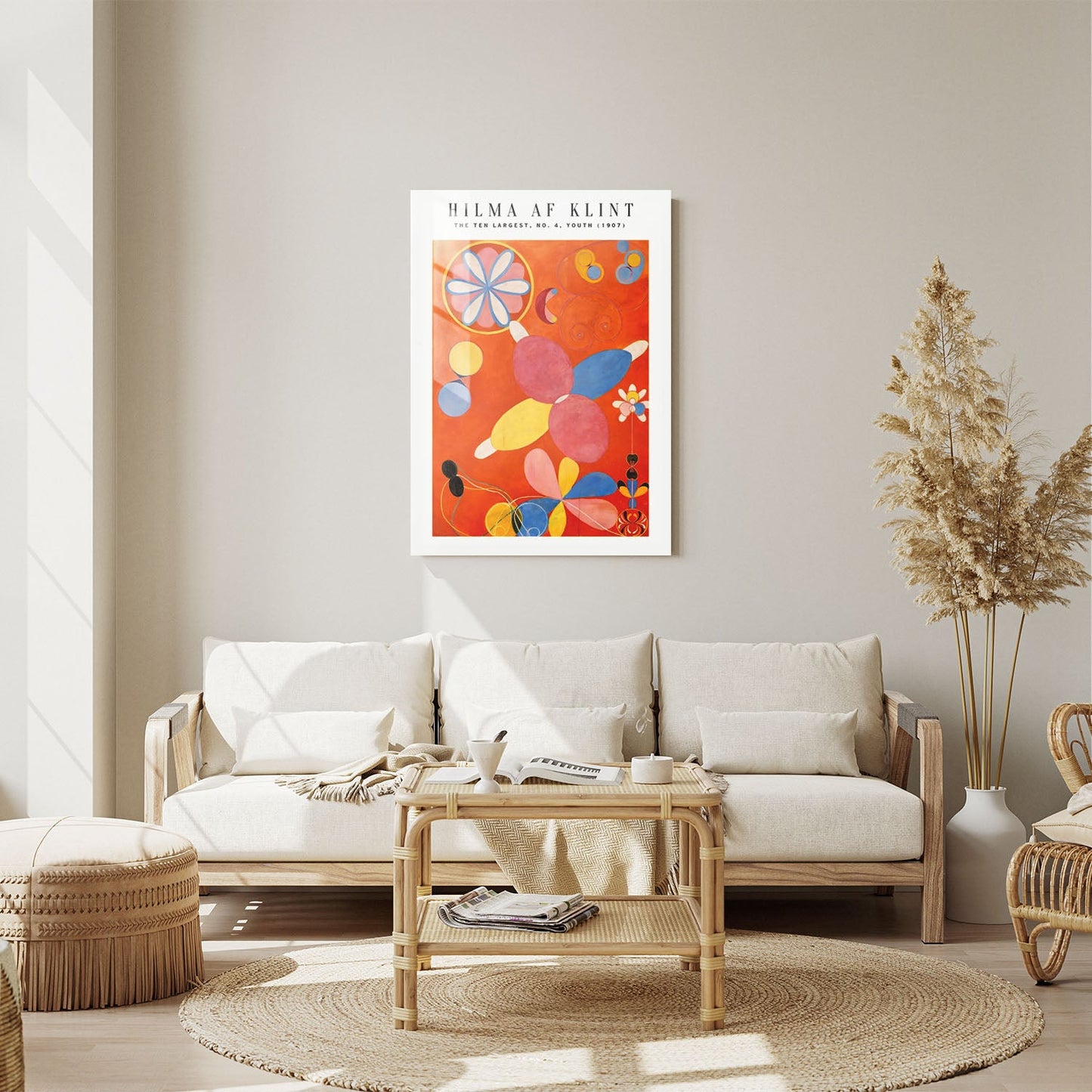 Wes Co Gallery Metal Poster The Ten Largest No. 4 Youth by Hilma af Klint 11" x 14" Home Goods - Artist Edge to edge Metal Art Print