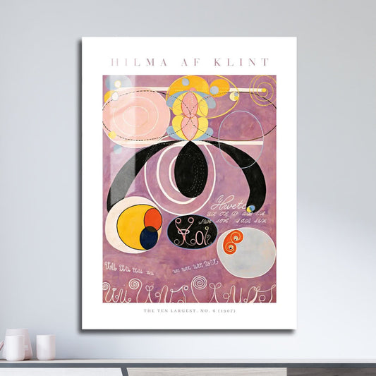 Wes Co Gallery Metal Poster The Ten Largest No. 6 by Hilma af Klint 11" x 17" Home Goods - Artist Edge to edge Metal Art Print