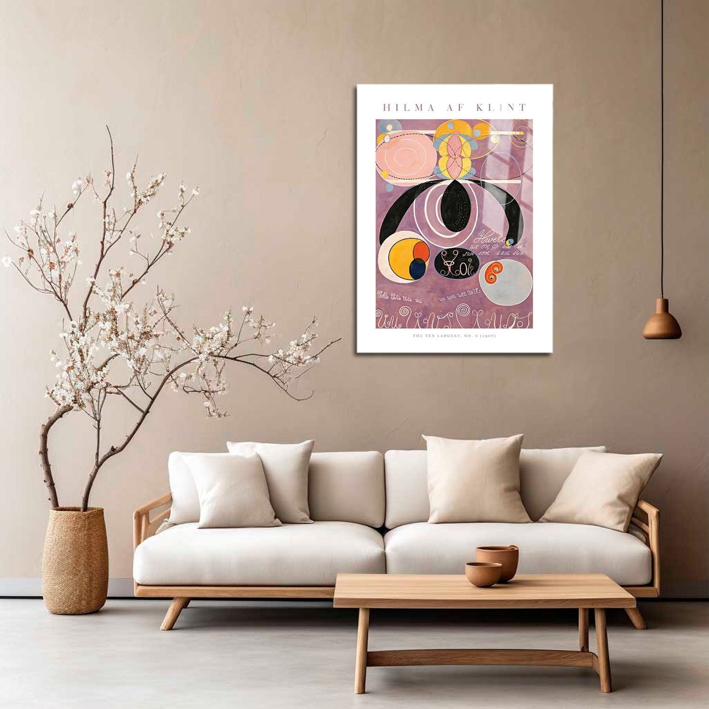 Wes Co Gallery Metal Poster The Ten Largest No. 6 by Hilma af Klint 5" x 7" Home Goods - Artist Edge to edge Metal Art Print