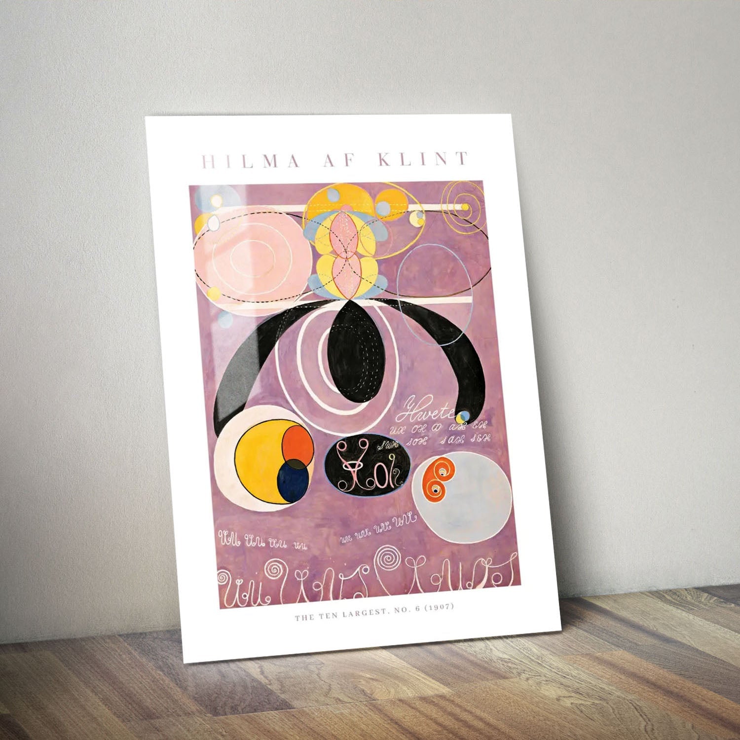Wes Co Gallery Metal Poster The Ten Largest No. 6 by Hilma af Klint 11" x 14" Home Goods - Artist Edge to edge Metal Art Print