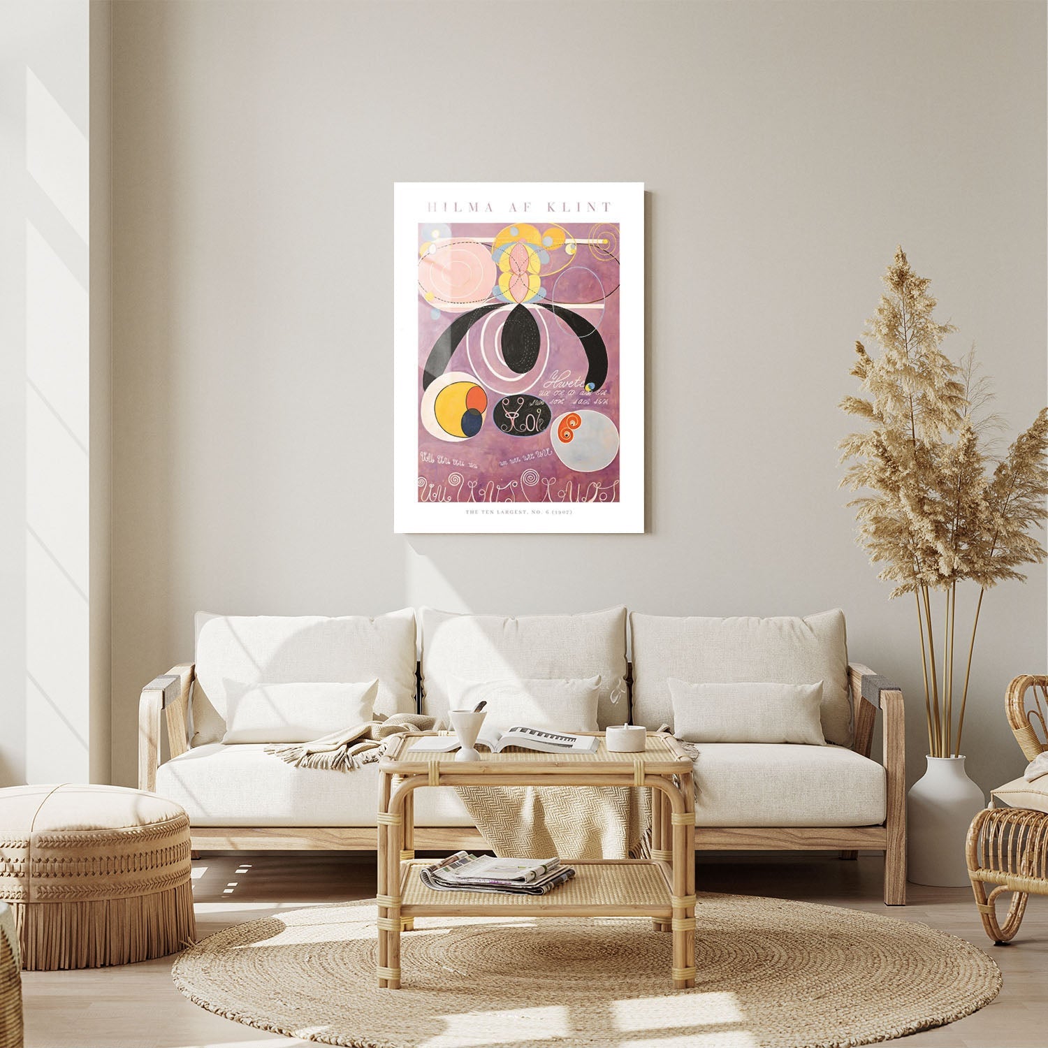 Wes Co Gallery Metal Poster The Ten Largest No. 6 by Hilma af Klint 11" x 14" Home Goods - Artist Edge to edge Metal Art Print