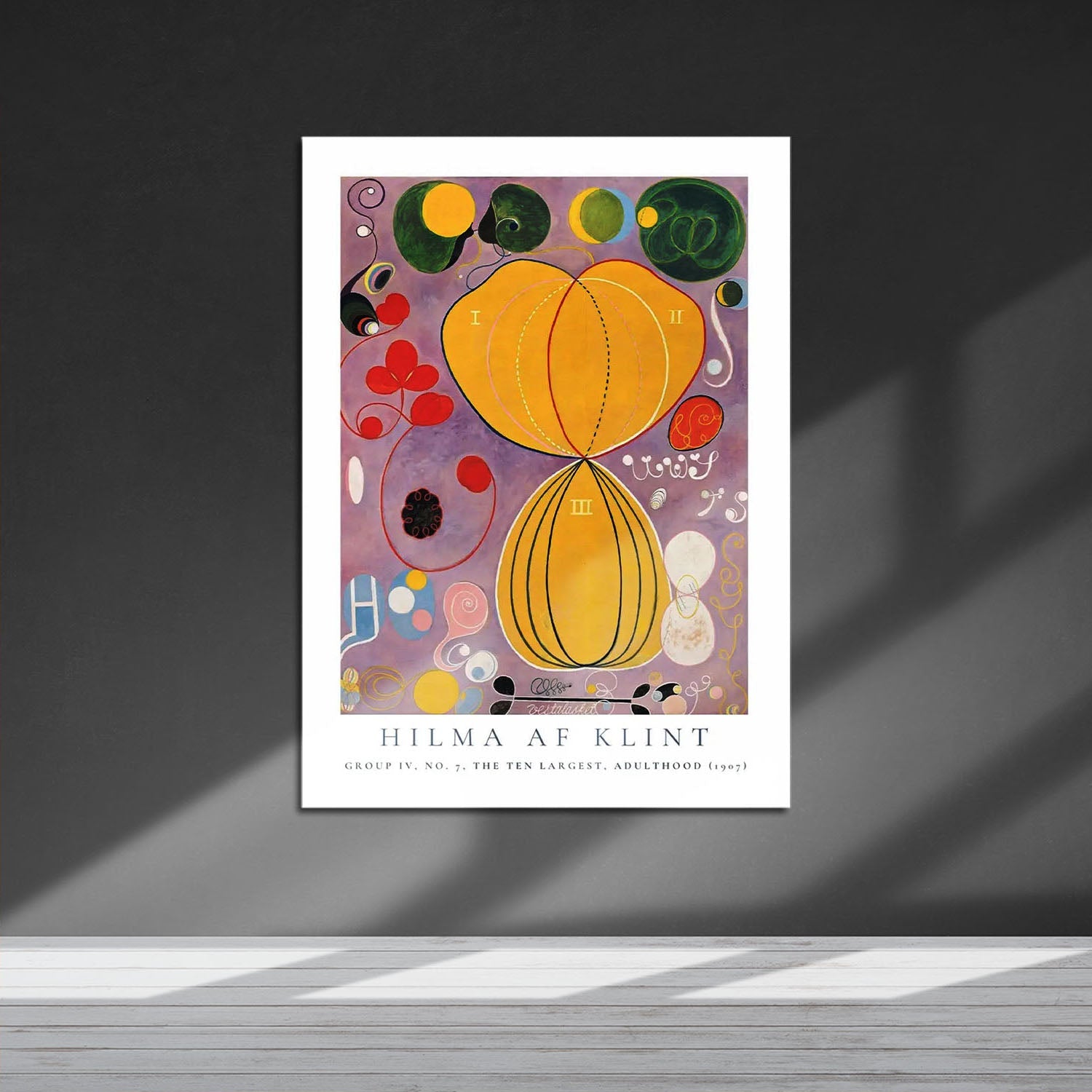 Wes Co Gallery Metal Poster The Ten Largest No. 7 Group IV by Hilma af Klint 16" x 24" Home Goods - Artist Edge to edge Metal Art Print