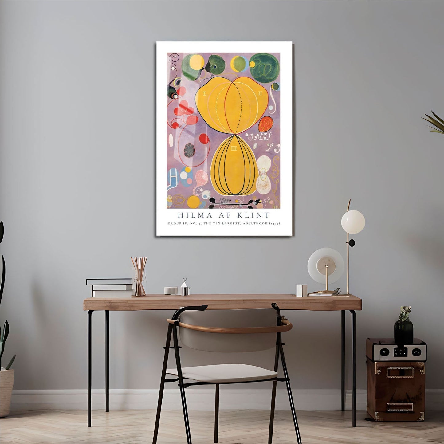 Wes Co Gallery Metal Poster The Ten Largest No. 7 Group IV by Hilma af Klint 24" x 36" Home Goods - Artist Edge to edge Metal Art Print