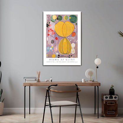 Wes Co Gallery Metal Poster The Ten Largest No. 7 Group IV by Hilma af Klint 24" x 36" Home Goods - Artist Edge to edge Metal Art Print