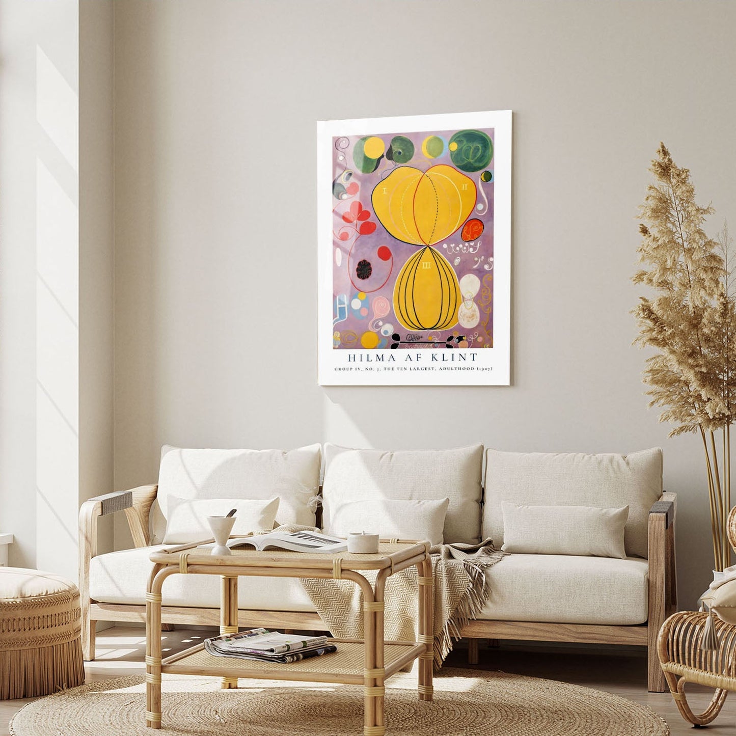 Wes Co Gallery Metal Poster The Ten Largest No. 7 Group IV by Hilma af Klint 5" x 7" Home Goods - Artist Edge to edge Metal Art Print