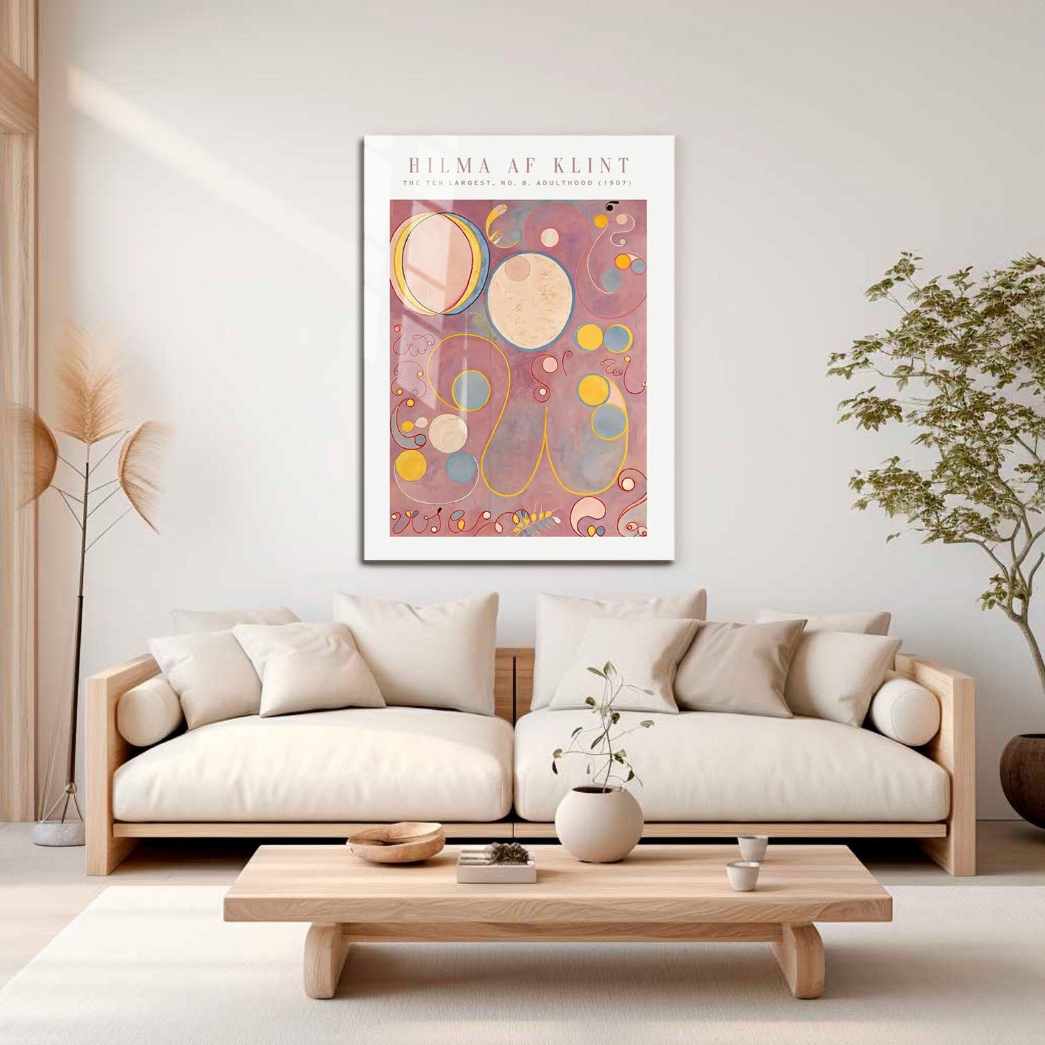 Wes Co Gallery Metal Poster The Ten Largest No. 8 Adulthood by Hilma af Klint 16" x 24" Home Goods - Artist Edge to edge Metal Art Print