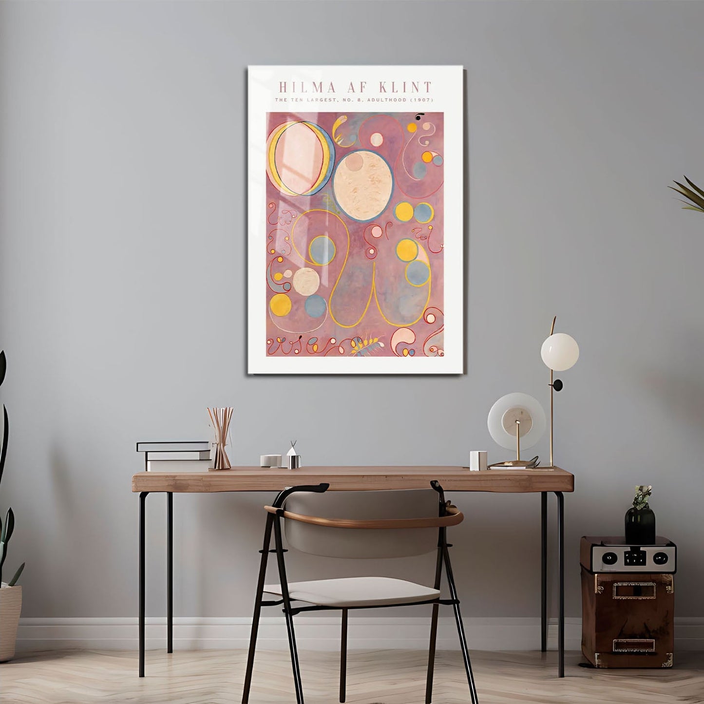 Wes Co Gallery Metal Poster The Ten Largest No. 8 Adulthood by Hilma af Klint 24" x 36" Home Goods - Artist Edge to edge Metal Art Print