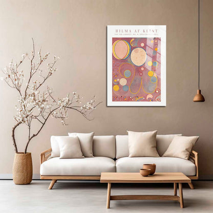 Wes Co Gallery Metal Poster The Ten Largest No. 8 Adulthood by Hilma af Klint 5" x 7" Home Goods - Artist Edge to edge Metal Art Print