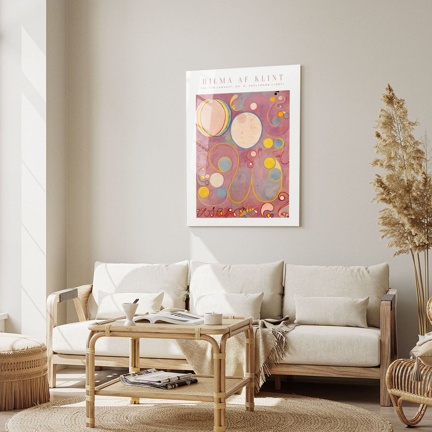 Wes Co Gallery Metal Poster The Ten Largest No. 8 Adulthood by Hilma af Klint 5" x 7" Home Goods - Artist Edge to edge Metal Art Print