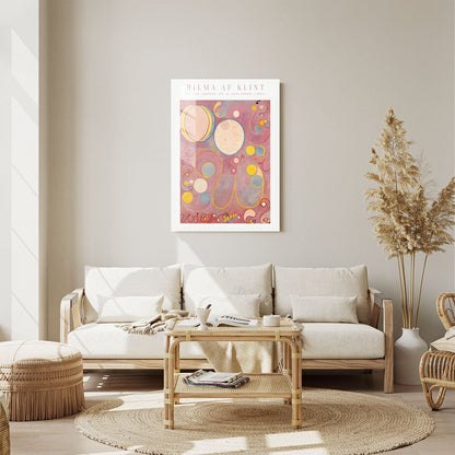 Wes Co Gallery Metal Poster The Ten Largest No. 8 Adulthood by Hilma af Klint 11" x 14" Home Goods - Artist Edge to edge Metal Art Print