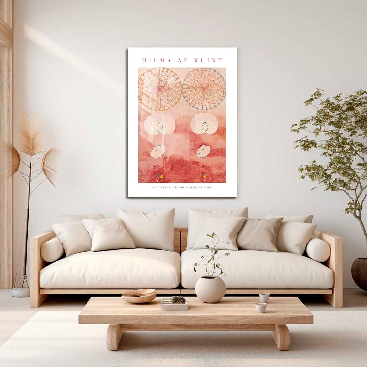 Wes Co Gallery Metal Poster The Ten Largest No. 9 Old Age by Hilma af Klint 16" x 24" Home Goods - Artist Edge to edge Metal Art Print