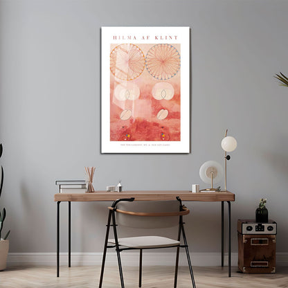 Wes Co Gallery Metal Poster The Ten Largest No. 9 Old Age by Hilma af Klint 24" x 36" Home Goods - Artist Edge to edge Metal Art Print