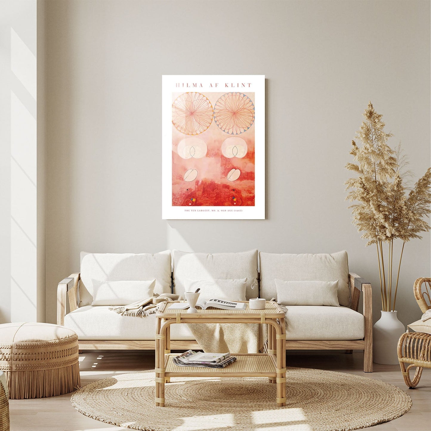 Wes Co Gallery Metal Poster The Ten Largest No. 9 Old Age by Hilma af Klint 11" x 14" Home Goods - Artist Edge to edge Metal Art Print