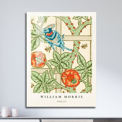 Wes Co Gallery Metal Poster Daisy London by William Morris 11" x 17" Home Goods - Artist Edge to edge Metal Art Print