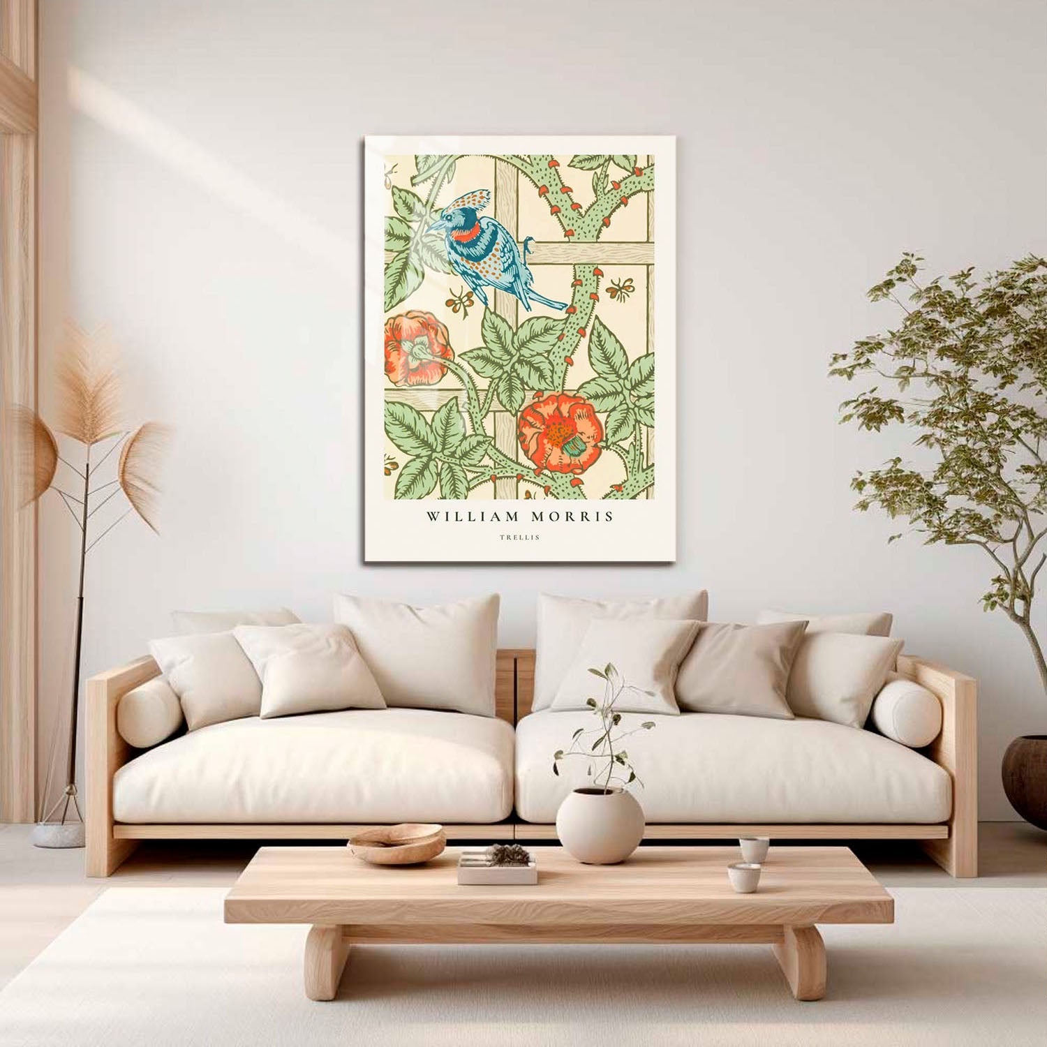 Wes Co Gallery Metal Poster Daisy London by William Morris 16" x 24" Home Goods - Artist Edge to edge Metal Art Print