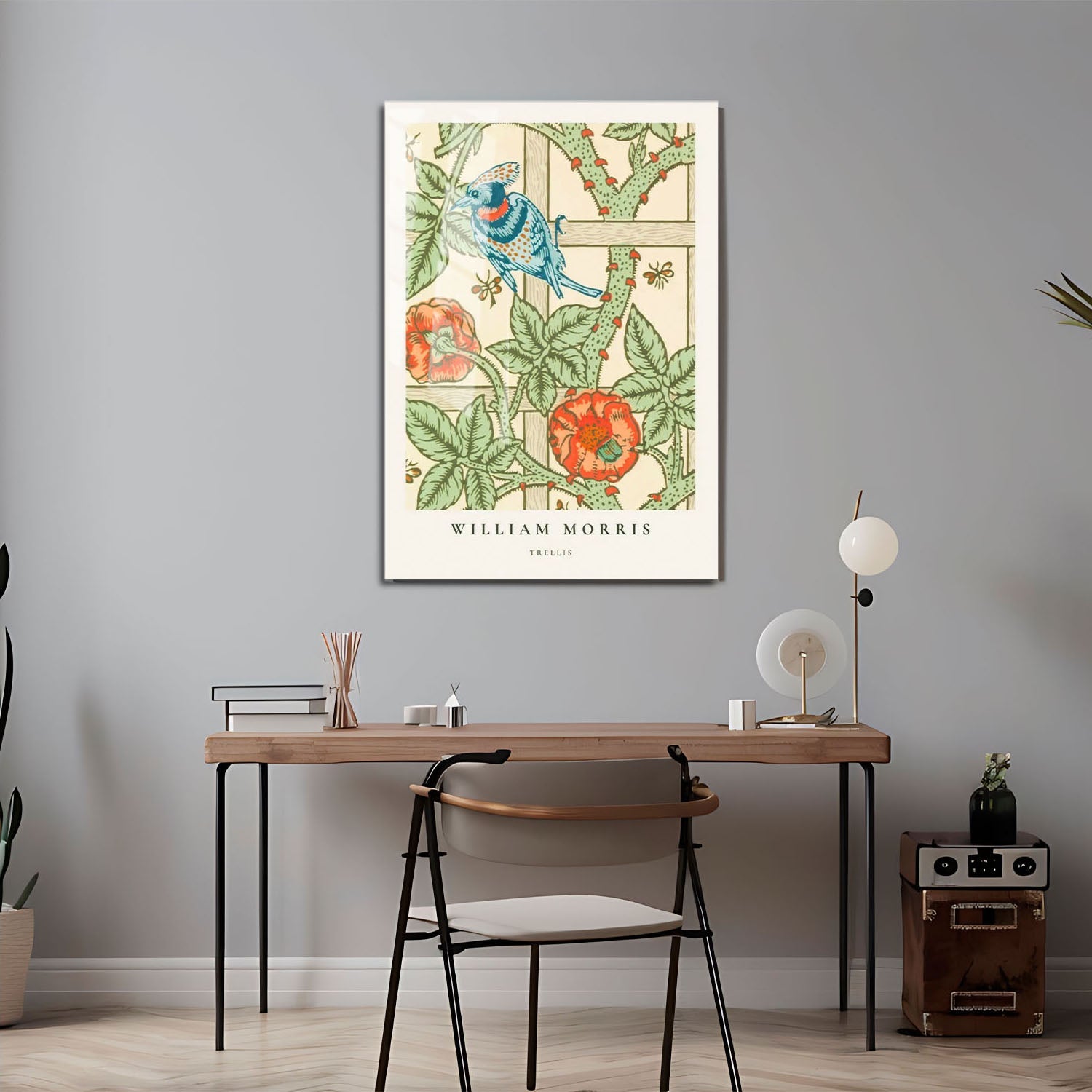 Wes Co Gallery Metal Poster Daisy London by William Morris 24" x 36" Home Goods - Artist Edge to edge Metal Art Print