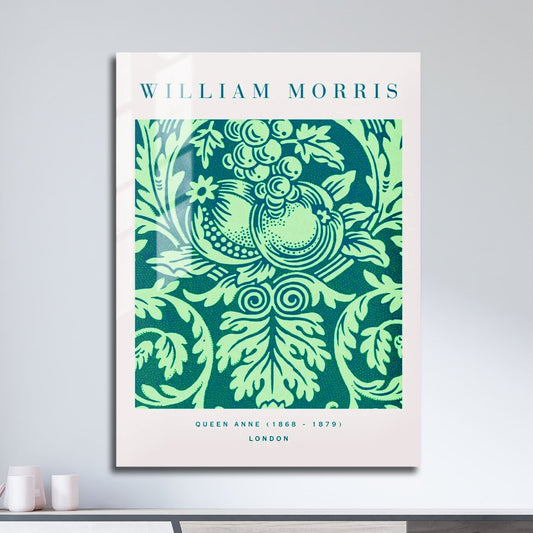 Wes Co Gallery Metal Poster Queen Anne by William Morris 11" x 17" Home Goods - Artist Edge to edge Metal Art Print