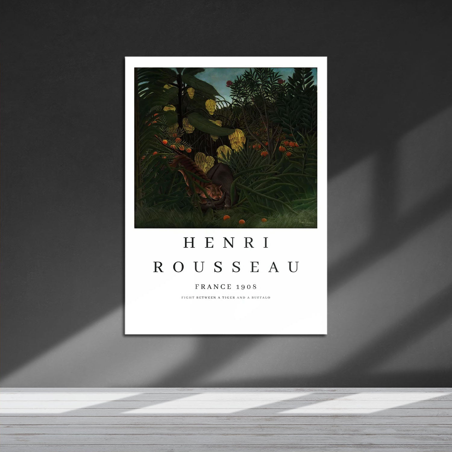 Wes Co Gallery Metal Poster France 1908 by Henri Rousseau 16" x 24" Home Goods - Artist Edge to edge Metal Art Print