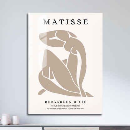 Wes Co Gallery Metal Poster Brown Dance Silhouette by Henri Matisse 11" x 17" Home Goods - Artist Edge to edge Metal Art Print