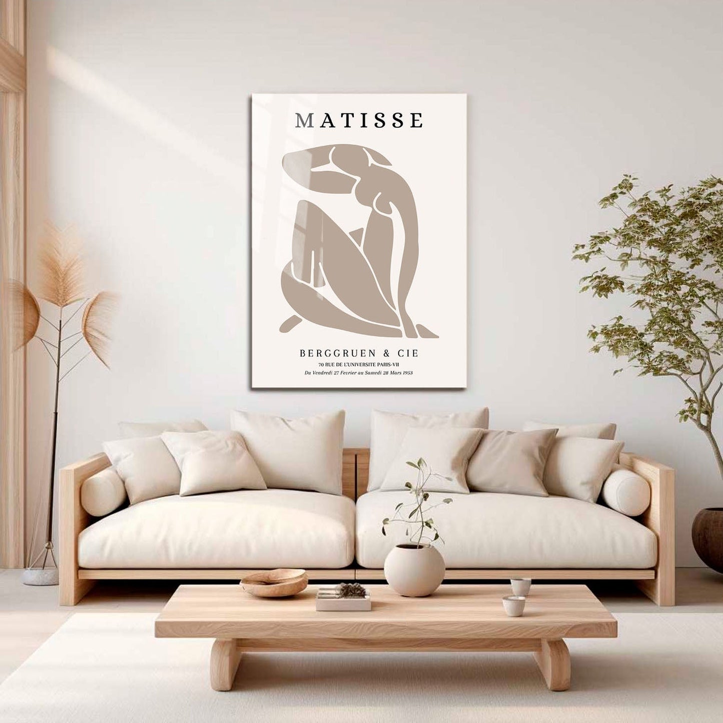 Wes Co Gallery Metal Poster Brown Dance Silhouette by Henri Matisse 16" x 24" Home Goods - Artist Edge to edge Metal Art Print