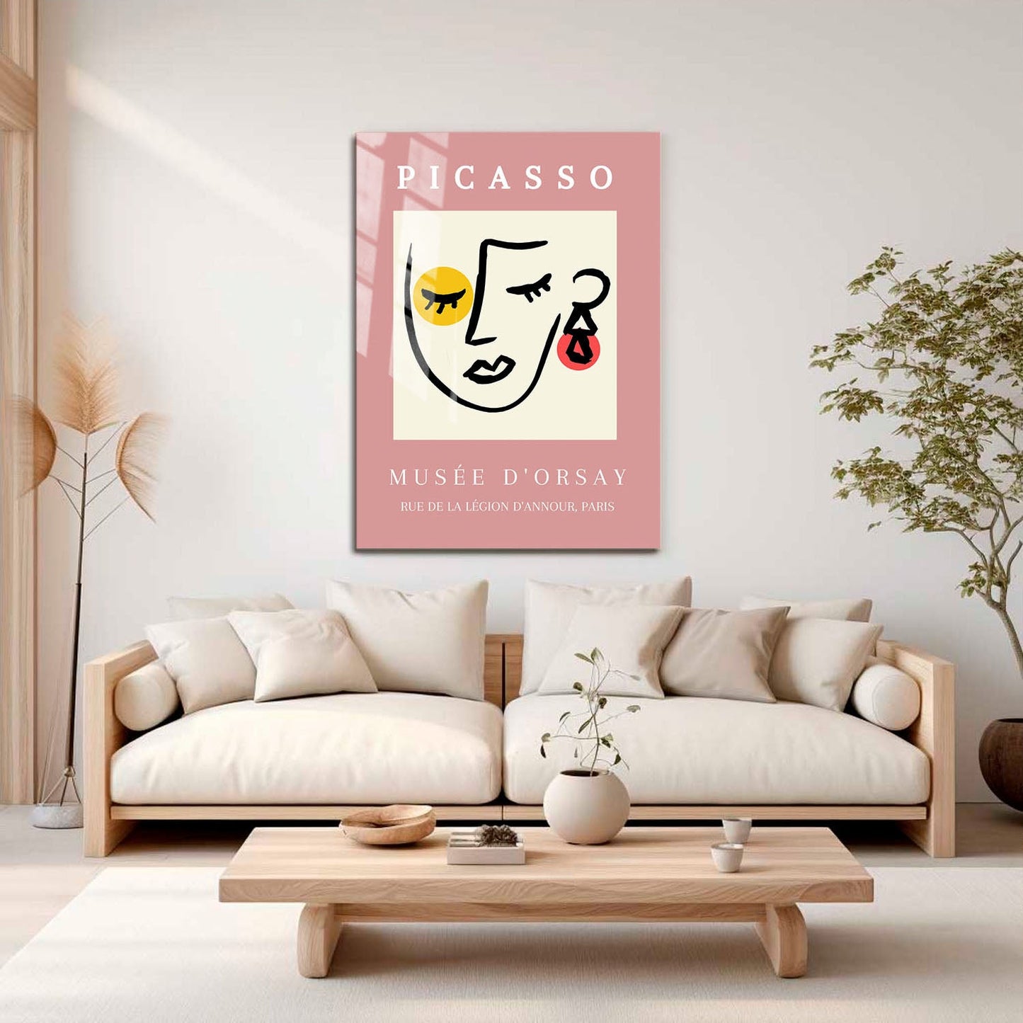 Wes Co Gallery Metal Poster Femme Minimalist Musee d’Orsay by Picasso 16" x 24" Home Goods - Artist Edge to edge Metal Art Print