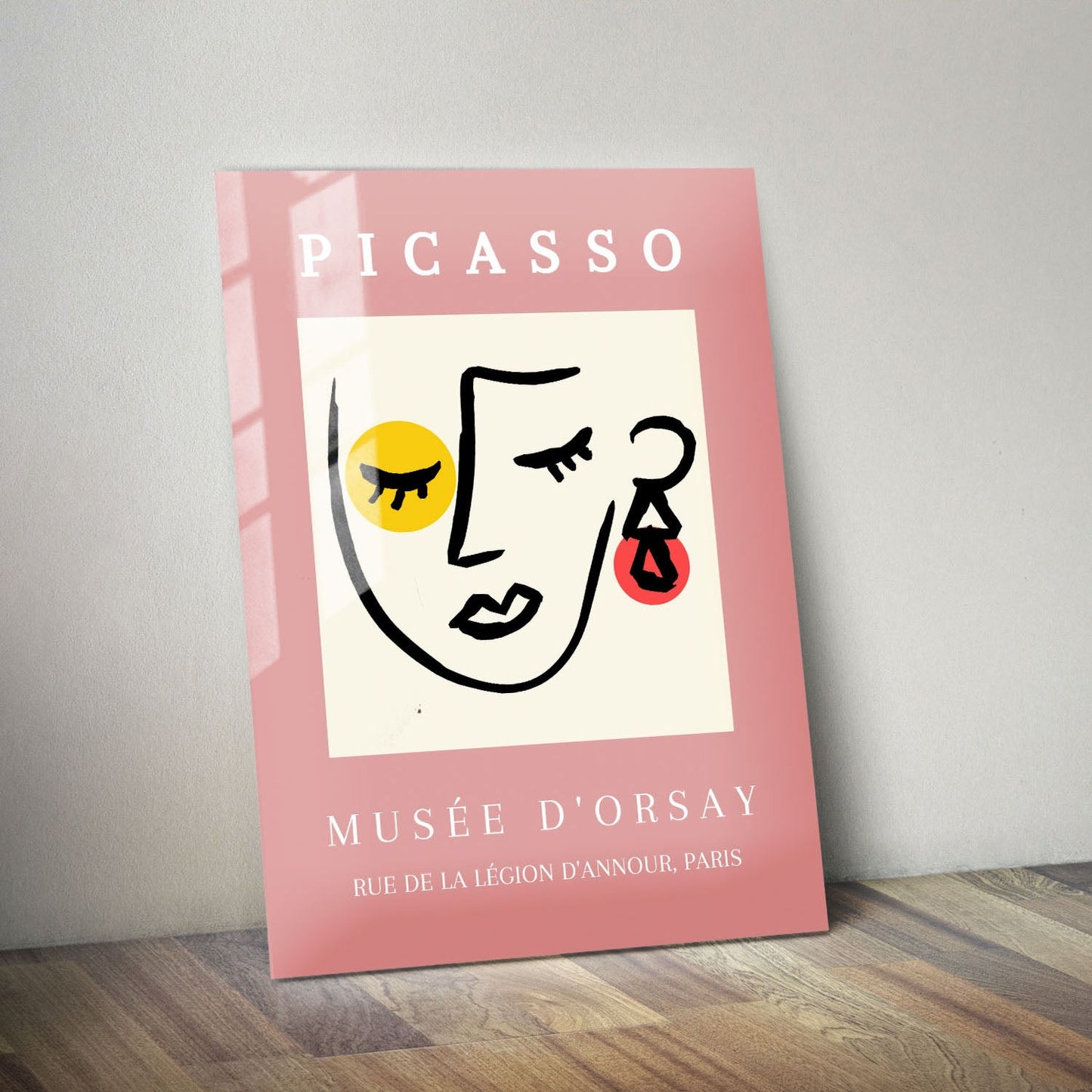 Wes Co Gallery Metal Poster Femme Minimalist Musee d’Orsay by Picasso 11" x 14" Home Goods - Artist Edge to edge Metal Art Print