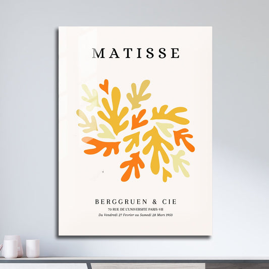 Wes Co Gallery Metal Poster Warm Autumn Leaves by Henri Matisse 11" x 17" Home Goods - Artist Edge to edge Metal Art Print