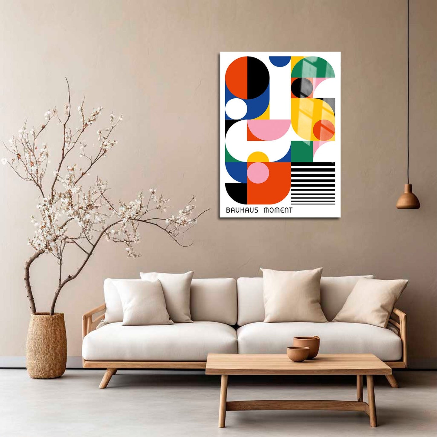 Wes Co Gallery Metal Poster Bauhaus Abstract Geometric 5" x 7" Home Goods - Artist Edge to edge Metal Art Print