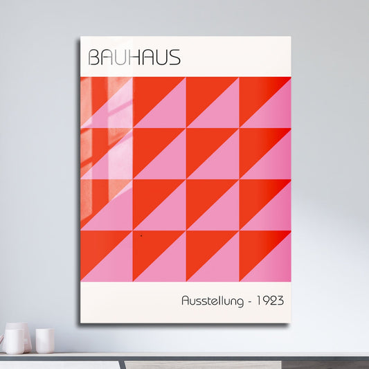 Wes Co Gallery Metal Poster Bauhaus Geometric Minimalism 11" x 17" Home Goods - Artist Edge to edge Metal Art Print