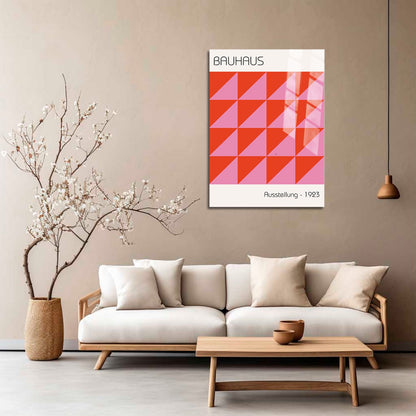 Wes Co Gallery Metal Poster Bauhaus Geometric Minimalism 5" x 7" Home Goods - Artist Edge to edge Metal Art Print