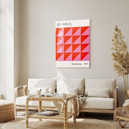 Wes Co Gallery Metal Poster Bauhaus Geometric Minimalism 5" x 7" Home Goods - Artist Edge to edge Metal Art Print