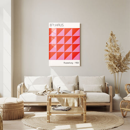 Wes Co Gallery Metal Poster Bauhaus Geometric Minimalism 11" x 14" Home Goods - Artist Edge to edge Metal Art Print