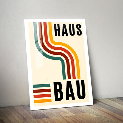 Wes Co Gallery Metal Poster Bauhaus Colorful Wave 11" x 14" Home Goods - Artist Edge to edge Metal Art Print