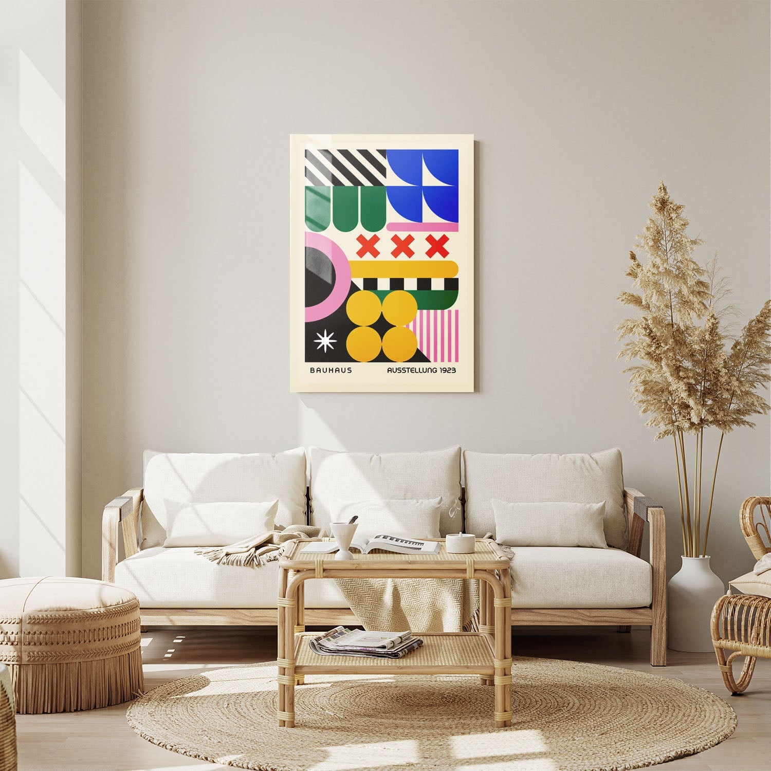 Wes Co Gallery Metal Poster Dreamlike Abstract Bauhaus 11" x 14" Home Goods - Artist Edge to edge Metal Art Print