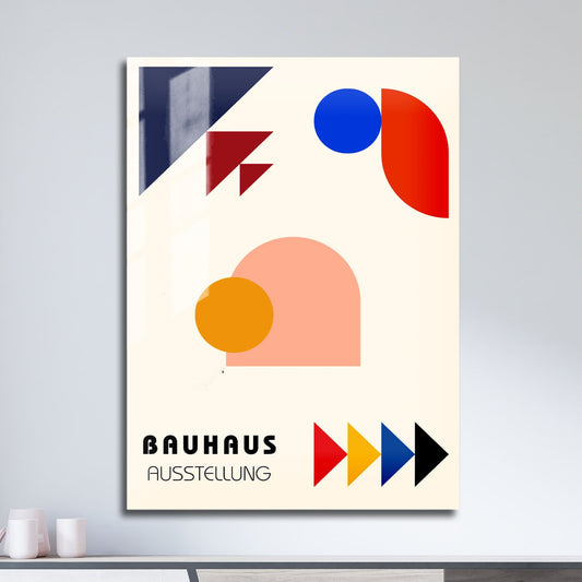 Wes Co Gallery Metal Poster Dynamic Shapes Bauhaus 11" x 17" Home Goods - Artist Edge to edge Metal Art Print