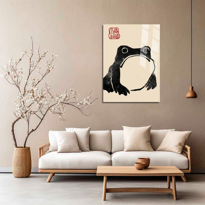 Wes Co Gallery Metal Poster Matsumoto Hoji's Frog 5" x 7" Home Goods - Artist Edge to edge Metal Art Print