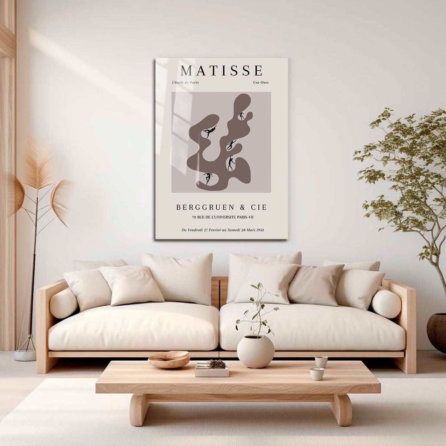 Wes Co Gallery Metal Poster Matisse Dance of Shapes 16" x 24" Home Goods - Neutral Edge to edge Metal Art Print