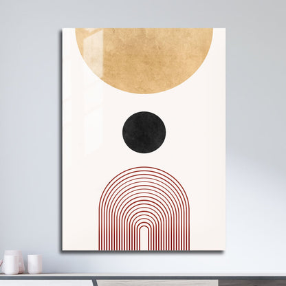 Wes Co Gallery Metal Poster Solar Circles Geometric Decor 11" x 17" Home Goods - Nordic Border or edge to edge Metal Art Print