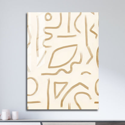 Wes Co Gallery Metal Poster Fluid Labyrinth Wall 11" x 17" Home Goods - Nordic Border or edge to edge Metal Art Print