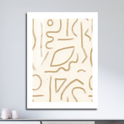 Wes Co Gallery Metal Poster Fluid Labyrinth Wall 16" x 24" Home Goods - Nordic Border or edge to edge Metal Art Print