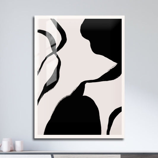 Wes Co Gallery Metal Poster Abstract Flow 11" x 17" Home Goods - Nordic Border or edge to edge Metal Art Print