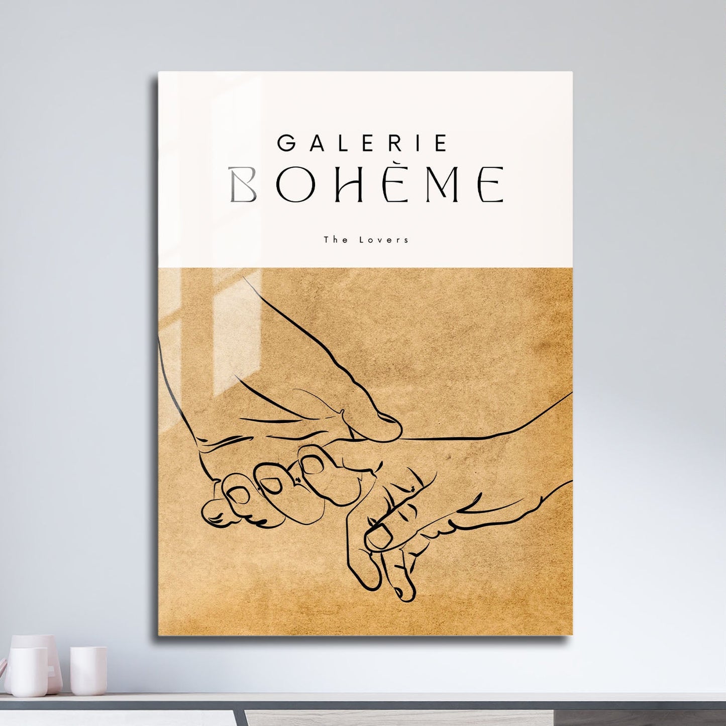 Wes Co Gallery Metal Poster Galerie Bohème Lovers 11" x 17" Home Goods - Nordic Border or edge to edge Metal Art Print