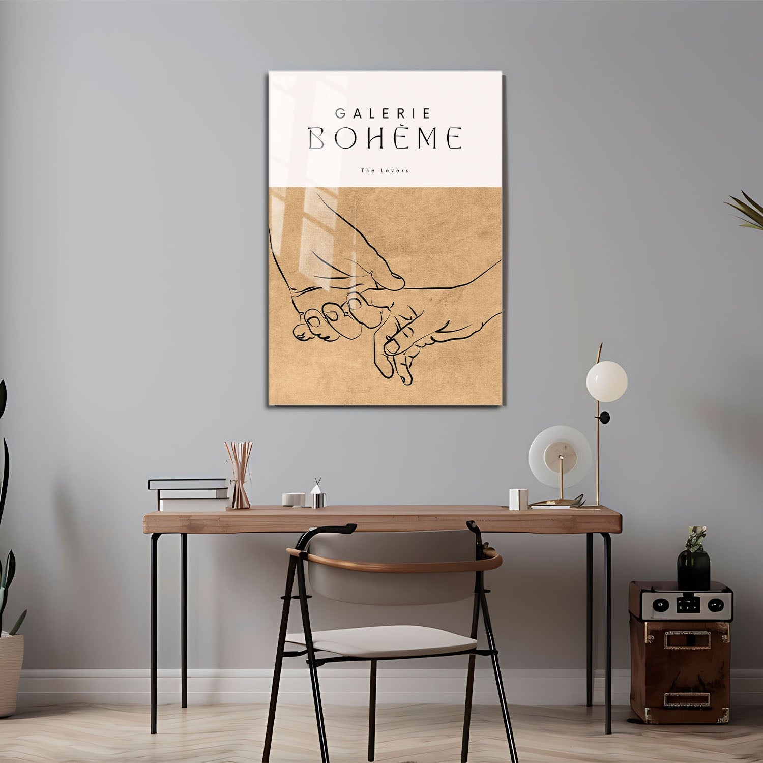 Wes Co Gallery Metal Poster Galerie Bohème Lovers 11" x 17" Home Goods - Nordic Border or edge to edge Metal Art Print