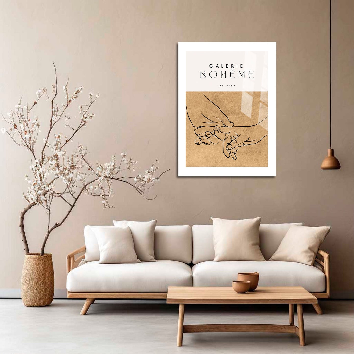 Wes Co Gallery Metal Poster Galerie Bohème Lovers 16" x 24" Home Goods - Nordic Border or edge to edge Metal Art Print