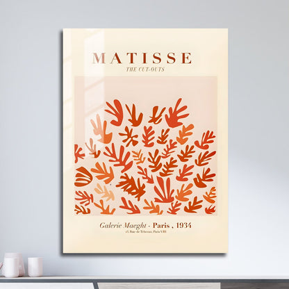 Wes Co Gallery Metal Poster Matisse Botanical Cutouts 11" x 17" Home Goods - Nordic Border or edge to edge Metal Art Print